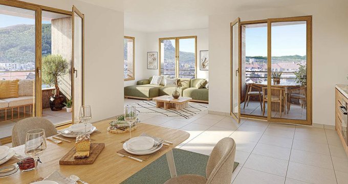 Achat / Vente immobilier neuf Ambilly écoquartier Etoile à 20 min de Genève (74100) - Réf. 12215
