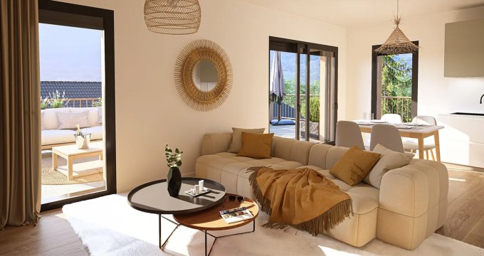 Achat / Vente immobilier neuf Saint-Alban-Leysse quartier résidentiel au pied des Bauges (73230) - Réf. 13693