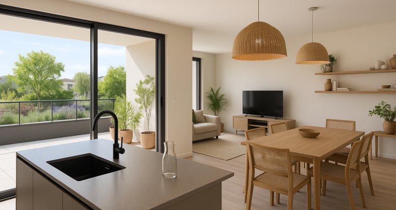 Achat / Vente immobilier neuf Annemasse résidence intimiste face au Bois de Collonge (74100) - Réf. 13686