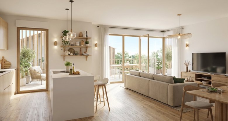 Achat / Vente immobilier neuf Douvaine cœur de ville à 7 min en voiture du Lac du Léman (74140) - Réf. 13851