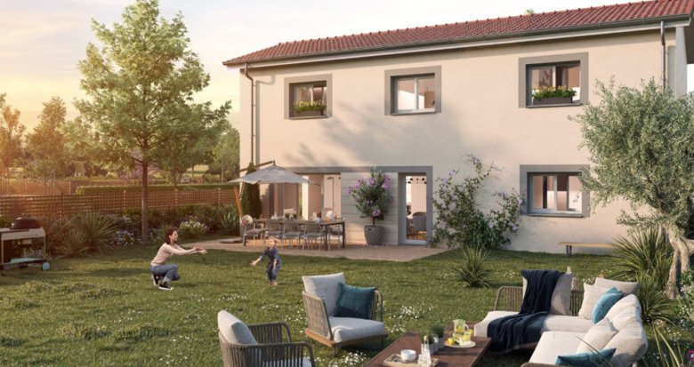 Achat / Vente immobilier neuf Niévroz maisons neuves à 8 min à vélo du Lac des Pyes (01120) - Réf. 13489