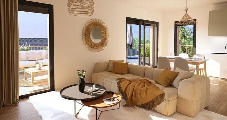 Achat / Vente immobilier neuf Saint-Alban-Leysse quartier résidentiel au pied des Bauges (73230) - Réf. 13693