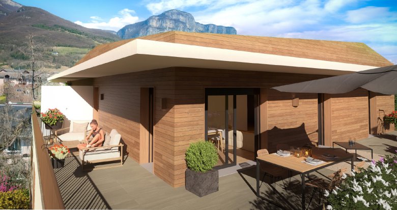 Achat / Vente immobilier neuf Saint-Alban-Leysse quartier résidentiel au pied des Bauges (73230) - Réf. 13693