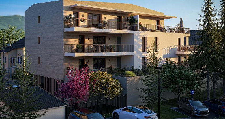 Achat / Vente immobilier neuf Saint-Alban-Leysse quartier résidentiel au pied des Bauges (73230) - Réf. 13693