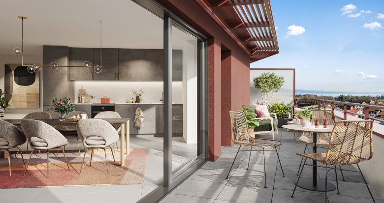 Achat / Vente immobilier neuf Sciez coeur de ville proche lac Léman (74140) - Réf. 8235