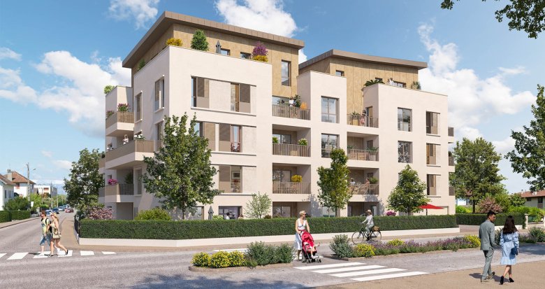 Achat / Vente immobilier neuf Thonon-les-Bains vue sur les montagnes en cœur de ville (74200) - Réf. 13359