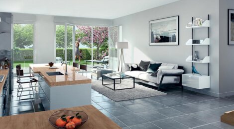 Programme immobilier neuf LES 2 CEDRES - Vulbens : Résidence T2–T4 avec luminosité naturelle et espaces extérieurs en centre-ville (74520) - Référence : 3227
