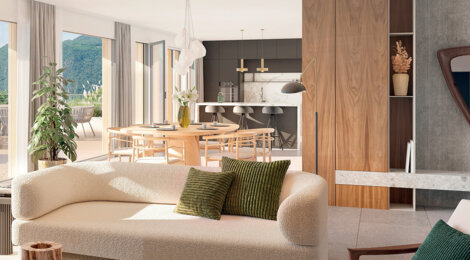 Programme immobilier neuf Les Terrasses du Port - Aix-les-Bains logements du 2 au 5 pièces proches Petit Port (73100) - Référence : 17793