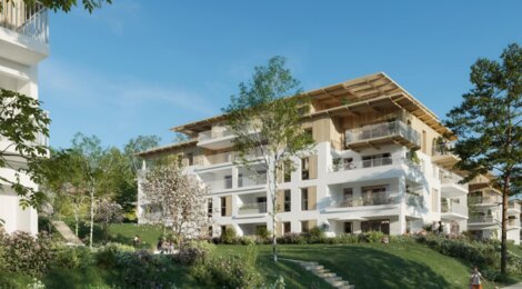 Programme immobilier neuf SYMBIOZ - Albens-Entrelacs, résidence verdoyante proche centre-ville (73410) - Référence : 17440