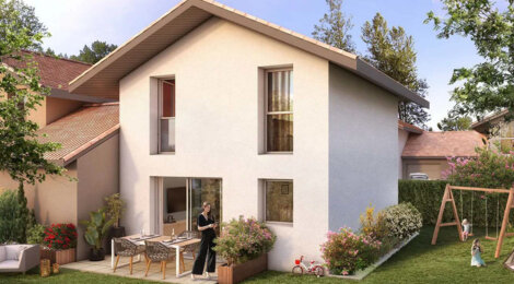 Programme immobilier neuf LE CHANT DES COLLINES - MAISONS - Allinges maisons familiales neuves en Haute-Savoie (74200) - Référence : 17317