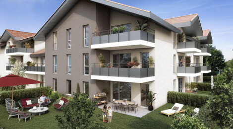 Programme immobilier neuf Le Chant des Collines - Allinges résidences au-dessus du lac Léman (74200) - Référence : 16177