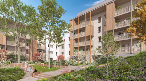 Programme immobilier neuf PASSAGE DE FLORE / Annecy - Annecy : logements neufs sécurisés et verdoyants proche des commodités (74000) - Référence : 15436