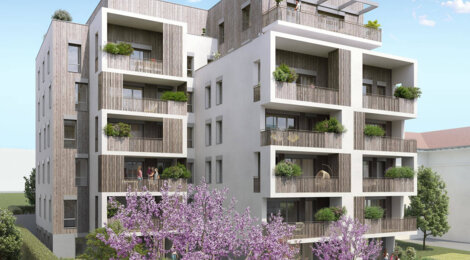 Programme immobilier neuf ESQUISSE - Annecy : logements neufs sécurisés et verdoyants proche des services (74000) - Référence : 8144