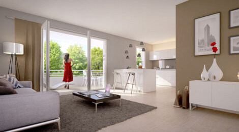 Programme immobilier neuf Opus Verde - Archamps : logements neufs écoresponsables dans un écrin de verdure près de Genève (74160) - Référence : 14826
