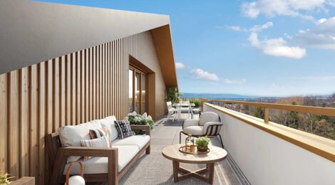 Programme immobilier neuf Saleve Parc 20% - Archamps vue panoramique sur le mont Salève (74160) - Référence : 16037