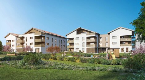 Programme immobilier neuf Saleve Parc 20% - Archamps vue panoramique sur le mont Salève (74160) - Référence : 16037