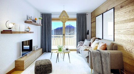 Programme immobilier neuf LE ROC - Avanchers-Valmorel à deux pas des stations de ski (73260) - Référence : 8649