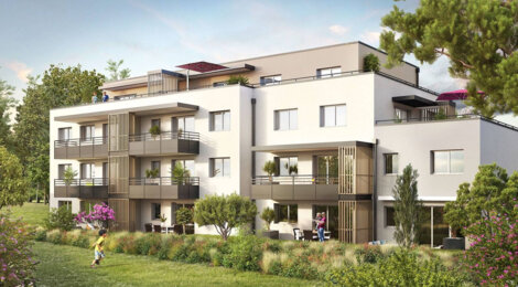 Programme immobilier neuf Poem - Ayse : Résidence studio–T4 avec cadre verdoyant et confort optimisé proche des transports (74130) - Référence : 5375