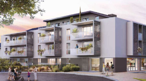 Programme immobilier neuf VILLA LEMAN - Bonne : Résidence T2–T3 avec cadre verdoyant et accès rapide à Genève en centre-ville (74380) - Référence : 1421
