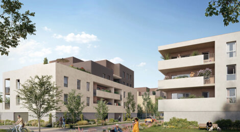 Programme immobilier neuf J.O.U.R - Bourg-en-Bresse cadre résidentiel près du centre et de la gare (01000) - Référence : 14304
