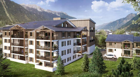 Programme immobilier neuf WHITE PEARL - Chamonix Mont-Blanc : Résidence T2–T6 avec cadre montagnard et confort moderne proche des commodités (74400) - Référence : 4976