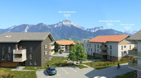 Programme immobilier neuf L'Ermengarde - Charvonnex : Résidence T2–T4 avec cadre naturel et confort optimisé proche des espaces verts (74370) - Référence : 4903