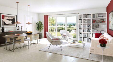 Programme immobilier neuf LES VILLAS DU VERGER - Chevrier : Résidence T4–T5 avec jardins et vue panoramique dans un hameau verdoyant (74520) - Référence : 1378