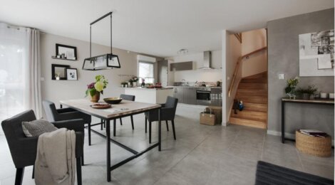 Programme immobilier neuf Les carres de la canopee - Chilly : Résidence T4 avec jardins et garages dans un cadre villageois convivial (74270) - Référence : 1082