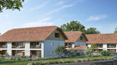 Programme immobilier neuf Domaine de la Commanderie - CORNIER (74) - Cornier : Résidence T2–T3 avec cadre montagnard et confort optimisé proche des commodités (74800) - Référence : 14592