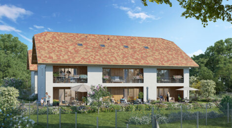 Programme immobilier neuf Domaine de la Commanderie - CORNIER (74) - Cornier : Résidence T2–T3 avec cadre montagnard et confort optimisé proche des commodités (74800) - Référence : 14592
