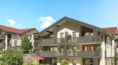 Programme immobilier neuf OUREA - Crozet : Résidence T2–T4 avec cadre naturel et confort optimisé proche des commodités (01170) - Référence : 14278