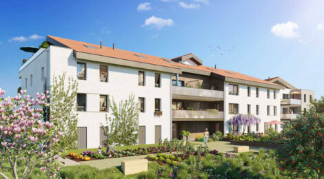 Programme immobilier neuf ÔRIZON - Cuvat : Résidence T2–T4 avec cadre naturel et confort optimisé proche des commodités (74350) - Référence : 6522