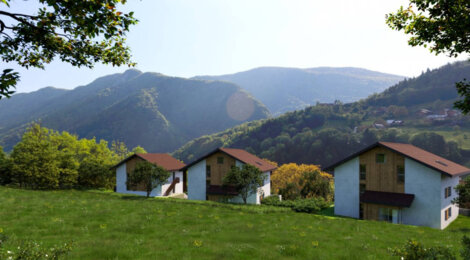 Programme immobilier neuf Les Embrunes - Dingy-Saint-Clair : Résidence T2–T4 avec cadre montagnard et confort optimisé proche des commodités (74230) - Référence : 7048