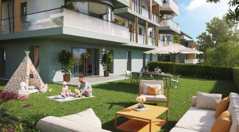 Programme immobilier neuf Prestige - Divonne-les-Bains : logements neufs proches du lac de Divonne et de la frontière suisse (01220) - Référence : 16942