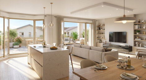 Programme immobilier neuf NEOZEN - Douvaine vie pratique entre centre ville et frontière suisse (74140) - Référence : 17665