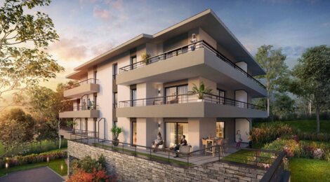 Programme immobilier neuf CONFIDENCES - Echenevex : Résidence T2–T5 avec cadre verdoyant et confort optimisé proche des commodités (01170) - Référence : 5545