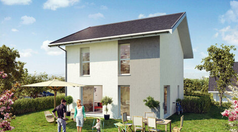 Programme immobilier neuf LES VILLAS DE L'ADRET - Etercy : Maisons T4–T5 avec jardins privatifs et surfaces modulables proche d’Annecy (74150) - Référence : 1003