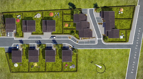 Programme immobilier neuf LES VILLAS DE L'ADRET - Etercy : Maisons T4–T5 avec jardins privatifs et surfaces modulables proche d’Annecy (74150) - Référence : 1003