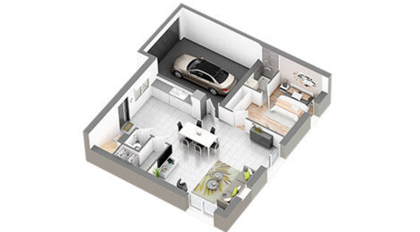 Programme immobilier neuf LES VILLAS DE L'ADRET - Etercy : Maisons T4–T5 avec jardins privatifs et surfaces modulables proche d’Annecy (74150) - Référence : 1003