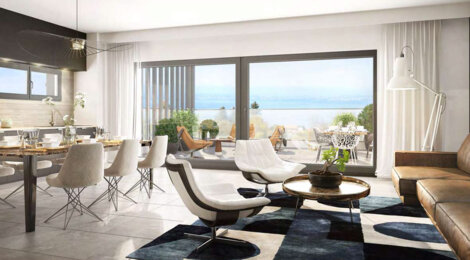 Programme immobilier neuf Hill Park 3ème tranche - Évian-les-Bains cadre naturel vue lac appartements lumineux (74500) - Référence : 17108