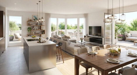 Programme immobilier neuf Hill Park 3ème tranche - Évian-les-Bains cadre naturel vue lac appartements lumineux (74500) - Référence : 17108