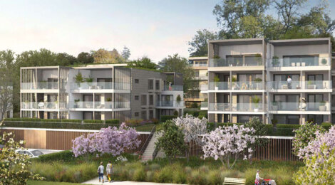 Programme immobilier neuf Hill Park 3ème tranche - Évian-les-Bains cadre naturel vue lac appartements lumineux (74500) - Référence : 17108