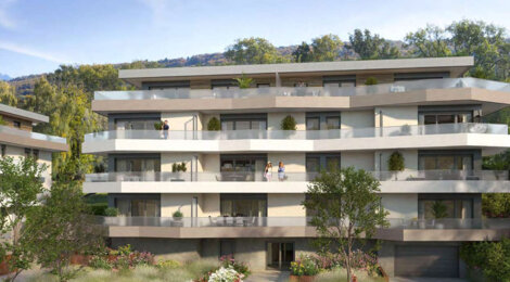 Programme immobilier neuf Hill Park 3ème tranche - Évian-les-Bains cadre naturel vue lac appartements lumineux (74500) - Référence : 17108