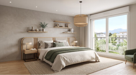 Programme immobilier neuf Green View - Evian-les-Bains : logements neufs sécurisés et verdoyants proche des commodités (74500) - Référence : 15551