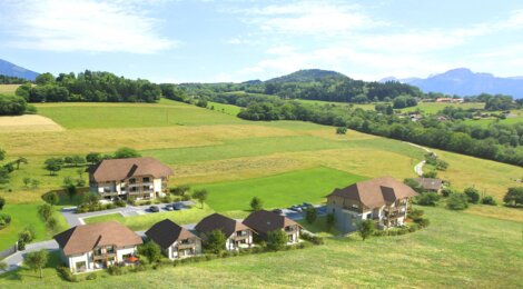 Programme immobilier neuf Le pré henry - Faucigny : Résidence T2 avec cadre naturel et confort optimisé proche des espaces verts (74130) - Référence : 5380