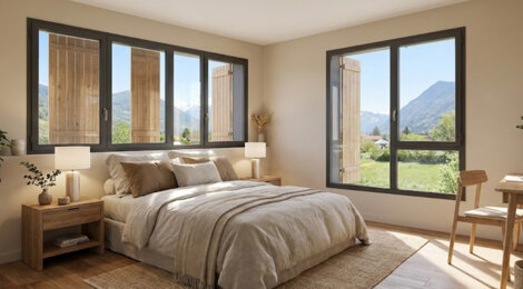 Programme immobilier neuf Résidence HORIZON - Faverges-Seythenex cadre verdoyant proche lac appartements avec extérieur (74210) - Référence : 17156