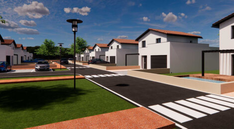 Programme immobilier neuf Le domaine des Villas - Feillens maisons 4 et 5 pièces proches de Mâcon (01570) - Référence : 17578
