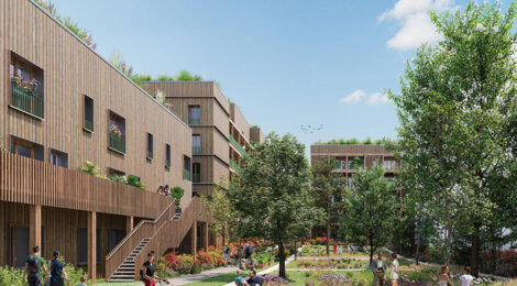 Programme immobilier neuf L’ILOT DES LUMIERES - Ferney-Voltaire à proximité à vélo des Bains des Pâquis (01210) - Référence : 11339