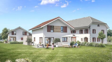Programme immobilier neuf LE CLOS LYLO - Hauteville-sur-Fier : maisons et appartements neufs T3–T5 proche des montagnes (74150) - Référence : 12129