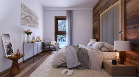 Programme immobilier neuf LES CHALETS D'OLCA - Houches proche du téléphérique de Bellevue (74310) - Référence : 10996